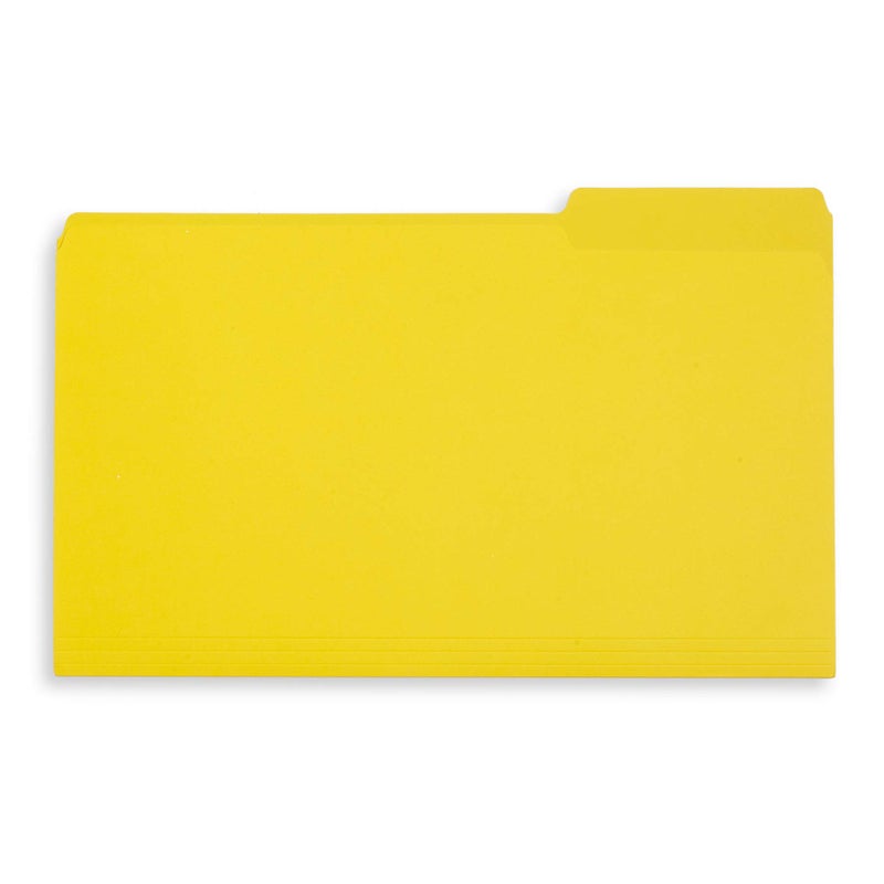Blue Summit Supplies Yellow Legal File Folders, 1/3 Cut Tab, Legal Size, Great for Organizing and Easy File Storage, 100 Per Box - Image 4